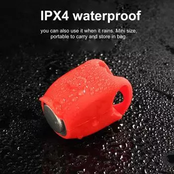 Велосипедный звонок, электронный велосипедный сигнал, 120 дБ, водонепроницаемый велосипедный звонок, силиконовый электрический велосипедный звонок, велосипедный звонок чёрный