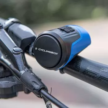 Велосипедный звонок CYCLINGBOX 125 дБ громкий противоугонный электрический велосипедный гудок портативная USB зарядка сигнализация чёрный