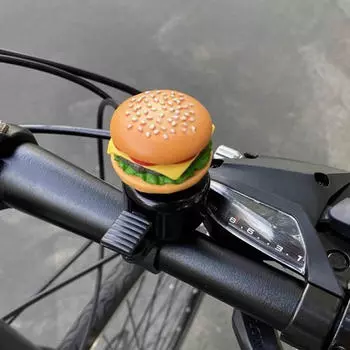 Велосипедный звонок для взрослых и детей, аксессуары для велосипеда из алюминиевого сплава, подарочный мультяшный руль Hamburger
