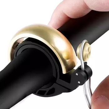 Велосипедный звонок, мини-сверхлегкий сигнал безопасности, звуковая сигнализация, велосипедный руль, винтажный горный велосипед из сплава, дорожный велосипедный рожок STAL золотой