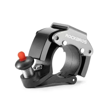 Велосипедный звонок ROCKBROS, Велосипедный звонок, Скрытый тип, Незаметный, Легкий, Громкий звук, Освежающий тон, Алюминиевый сплав, Устойчив к ржавчине, Мини-звонок, A