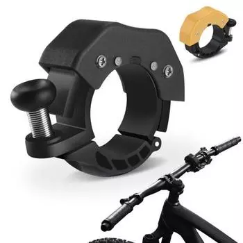 Велосипедный звонок с шайбами, гаечный ключ, легкий, 85 дБ, четкий, громкий звук, универсальный, складной, для горного велосипеда, шоссейного, горного, на руль, сигнальный звонок, аксессуары для велосипеда чёрный