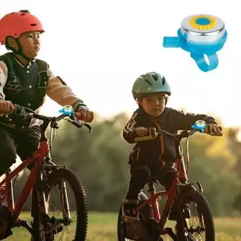 Велосипедный звонок с украшением в виде подсолнуха, чистый громкий звук, простой в установке, детский велосипедный звонок из алюминиевого сплава на руль оранжевый