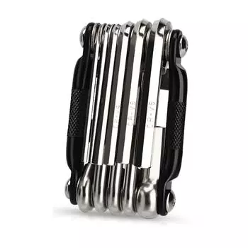 Велосипеды Обслуживание Мультитул 16 в 1 Велосипеды Ремонтный Ключ Карманный Многофункциональный Стальной Набор Инструментов для Велосипедов Складной Ключ