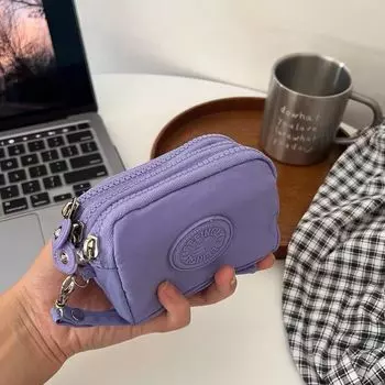 Велосумка! Подходит для Huawei Apple AirPods Bluetooth-наушников Чехол Защитный чехол! Милый мини-кулон-брелок, маленькие украшения Sandwich nylon bag [Purple]]