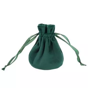 Велюровые мешочки для украшений, мешочки для хранения игрушек и бусин, упаковка для конфет, подарочные пакеты, свадебные рождественские украшения темно-зеленого