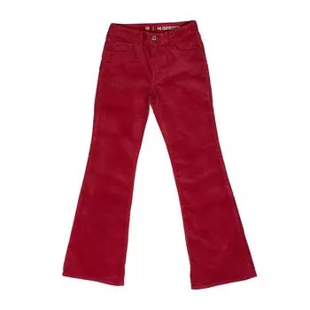 Джинсы расклешенные из бархата 816732 для девочек 16 AOS красный