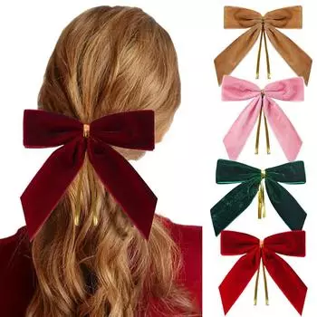 Velvet Ribbon Christmas Bow Set Of 24 Christmas Tree Hanging Decorations Gift Wrapping Wreaths Crafts Outdoor Indoor Home Decor C