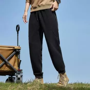 Velvet Trousers Men s Trousers with Velvet Trousers Warm Plus Velvet Thickened Double-sided Velvet Sport Pants for Men and Women M