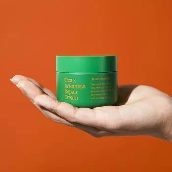 VELY VELY Cica X Artemisia Repair Cream 60 мл, успокаивающий, увлажняющий, корейская косметика, Kbeauty, пробник