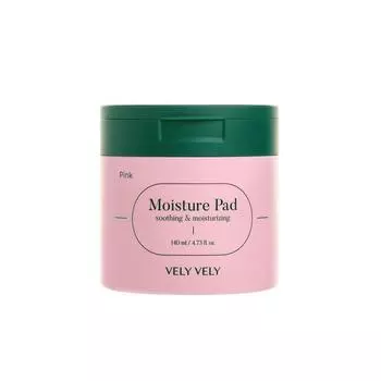 [VELY VELY] Pink Moisture Pad 140ml 60EA
