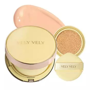 Velybly Aura Honey Glow Cushion Foundation 15g + Refill 15g, No. 23 Natural, 30g, 1 piece