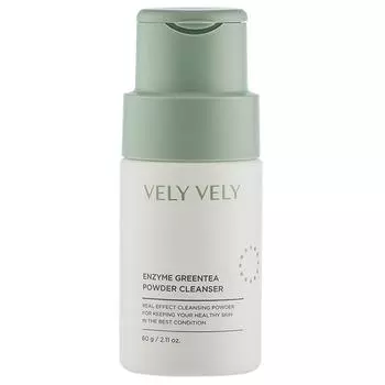 Vely Vely Enzyme Powder Cleanser Green Tea, 60 г, 1 шт.