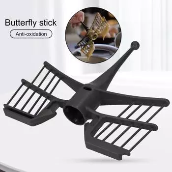 Венчик для смешивания, эргономичный, надежный, пластиковый, креативная мешалка в форме бабочки, венчик для Thermomix-TM31/TM6/TM5 чёрный