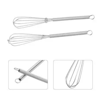 Венчики для взбивания 180*25 мм кухонные нержавеющие 2 шт маленькие из нержавеющей стали