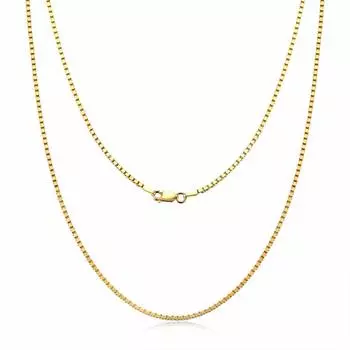 Венецианская цепь K18 18K Silver Тонкая Длина Ширина [AINUOSHI] 925, 60 см, 1,8 мм