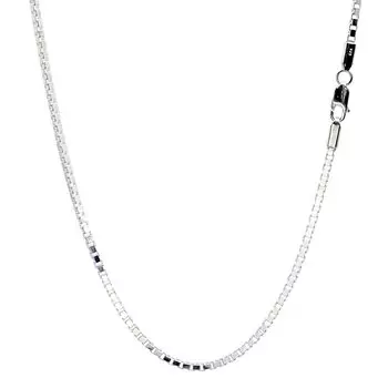Venetian Chain Necklace Silver SV 925 Width 60cm [Sears] 2.3mm