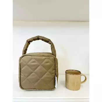 Vengdi Nana Pouch Bag Quilting Deep Beige NONE