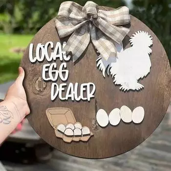 Венки для украшения фермерского дома на входную дверь, приветственный настенный знак, деревенские венки для входной двери