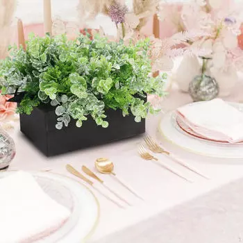 Венки из колец со свечами Искусственный эвкалиптовый венок Зеленая гирлянда 33 см Подставка для столба Маленькая