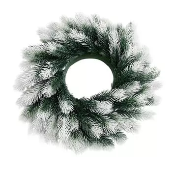 Венок для входной двери, крыльца, окна, зеленое украшение для дома, , на все сезоны One Size