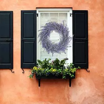 Венок для входной двери, весенние/летние венки, лавандовые венки для входной двери, для внутреннего и наружного оформления дома, стены, окна, фермерского дома, свадебного декора фиолетовый