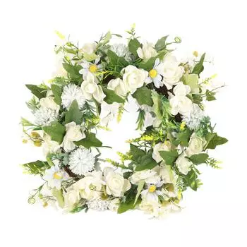 Венок из гардении, американское праздничное украшение для дома, подвесное украшение на дверь