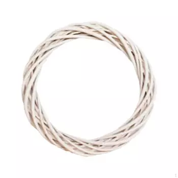 Венок из искусственного ротанга своими руками 12 дюймов Материалы для изготовления поделок Входная дверь для белый