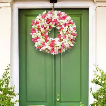 Венок из искусственных тюльпанов для передней части B