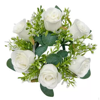 Венок-кольцо из свечей в стиле бохо-шик с зелеными акцентами Champagne