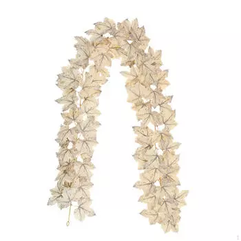 Венок на Хэллоуин из кленовых листьев, лоза 1,75 м для домашнего декора, гирлянда, настенное украшение для гостиных Style A