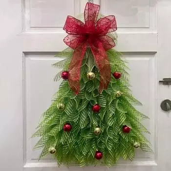Венок на рождественскую елку ручной работы 3D вешалка для венков на елку большая рождественская елка цветок спереди B