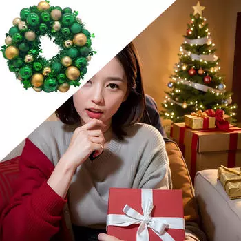 Венок на входную дверь, украшение ко Дню Святого Патрика, прочное, 35 см, искусственное для