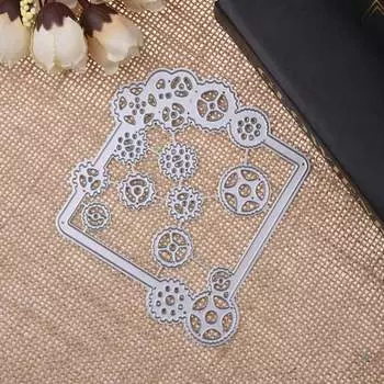 Венок Шестерня Птица День рождения Вырубные штампы DIY Скрапбукинг Фотоальбом Декоративный лист Трафареты Форма