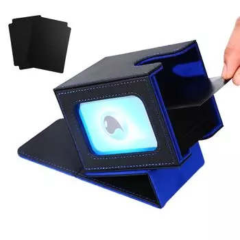 Venssu Deck Trading Card Display 100 Совместимость с двойными и тройными вертикальными 2 разделителями и 1 верхним кожаным внутренним футляром, футляром, окном, деталями,