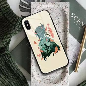 Venti Art Genshin Impact Game Glass, мягкий силиконовый чехол для телефона, чехол для iPhone SE 6s 7 8 Plus X XR XS 11 12 13 Mini Pro Max iPhone 6 6s&Tempered Glass case