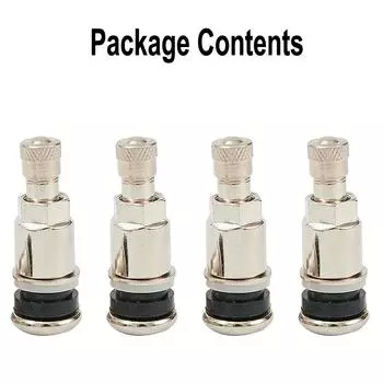 Вентиль шины для легкового автомобиля, фургона, металлический, нержавеющая сталь, отверстие 11,3 мм