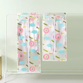 Вентилируемая одежда, подвесной пылезащитный чехол, многоразовый пылезащитный чехол для одежды PEVA, экономящий место для общежития XL