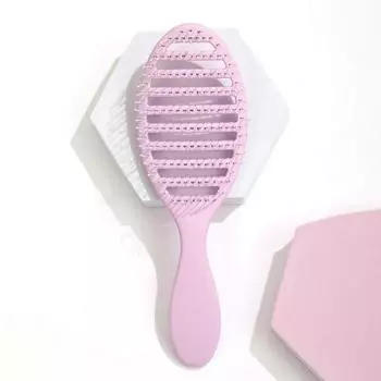 Вентилируемая щетка для волос Портативная антистатическая Тонкая Густая Вьющаяся Длинная Влажная Сухая Сушка Волос фиолетовый