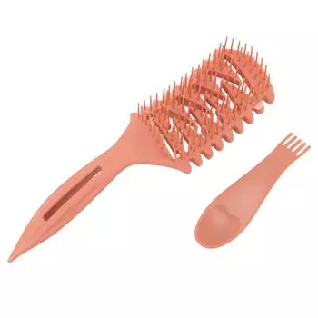 Вентилируемая щетка для волос с чистящим когтем, выдолбленная, антистатическая, легко держать, распутывающая волосы щетка для