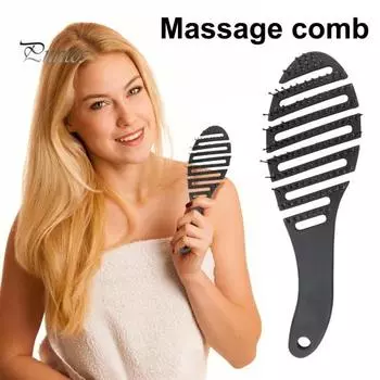 Вентилируемая щетка для волос с мягкой щетиной, массаж головы, портативная антистатическая расческа для укладки волос, распутывающая расческа на воздушной подушке для женщин и девочек, парикмахерские инструменты синий