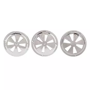 Вентиляционная пластина кабины из нержавеющей стали, круглая вентиляционная крышка с боковой ручкой для лодки 4in