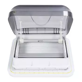 Вентиляционное окно на крыше автофургона, длина 402 мм, ширина 402 мм, с защитой от насекомых, солнцезащитный козырек для автофургона, вентиляционное окно на крыше автофургона белый