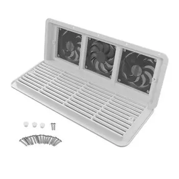 Вентиляционный люк для автодома 480x185 мм Сильный ветер Низкий уровень шума Впускное и выпускное отверстие Вытяжной вентилятор с сеткой-фильтром