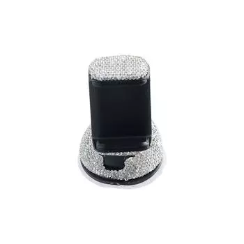 Вентиляционный зажим Bling Crystal Dashboard Mounts Crystal Phone Holder Car Phone Holder Crystal Rhinestones розовый