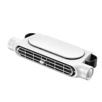 Вентилятор для автомобильного сиденья Leafless с 3 скоростями ветра USB-вентиляторы для задних сидений Бесшумный мотор Летний охладитель для шеи Вентиляторы для задних сидений Аксессуары чёрный