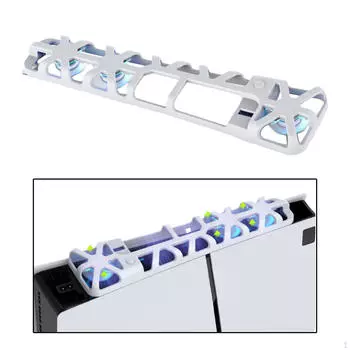 Вентилятор для игровой консоли со светодиодной синей подсветкой, простой в установке, высокопроизводительный, внешний охладитель