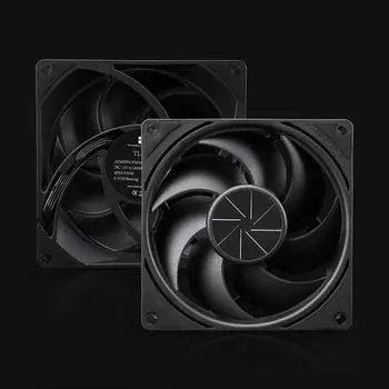 Вентилятор для компьютера Эффективный вентилятор для отвода тепла с интеллектуальным контролем температуры Стабильный бесшумный кулер для процессора для высокой скорости чёрный