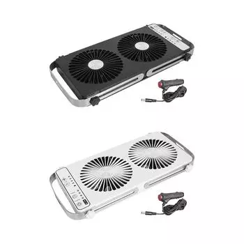 Вентилятор для крыши автофургона, вентилятор охлаждения с выключателем, простая установка, 12 В постоянного тока чёрный