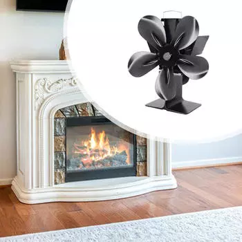 Вентилятор для плиты, 5 лопастей, циркуляция тепла, низкий уровень шума, многофункциональный, с электроприводом,